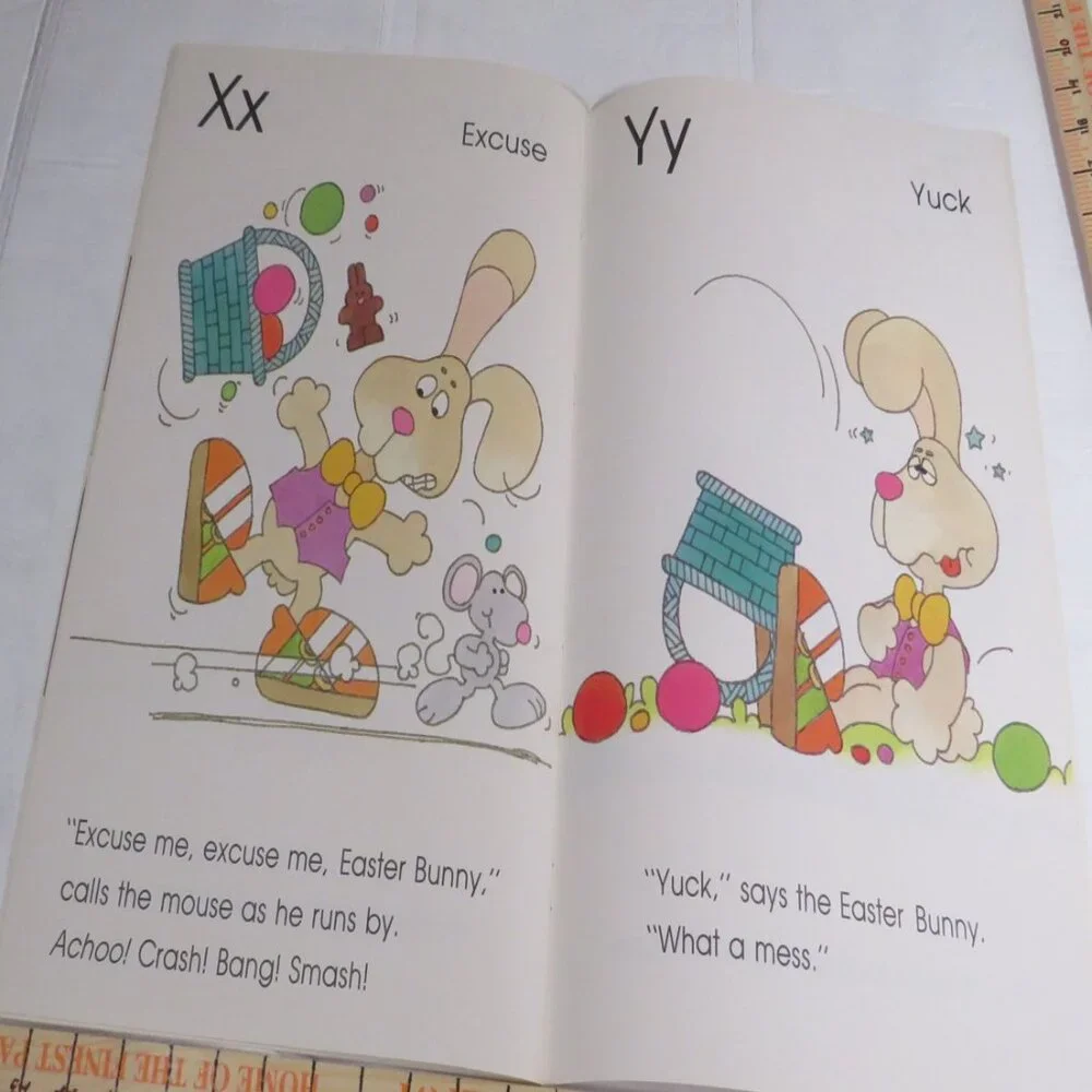 What a Funny Bunny Alphabet BIG BOOK (almost 2 feet tall) Classroom